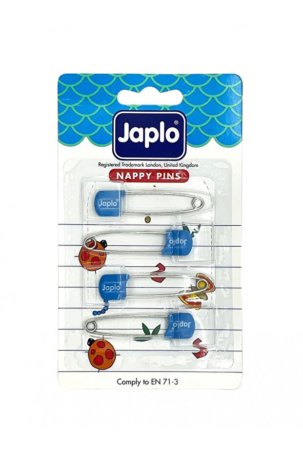 Safety Safety Pin Baby Pins Set of 4 - Blue