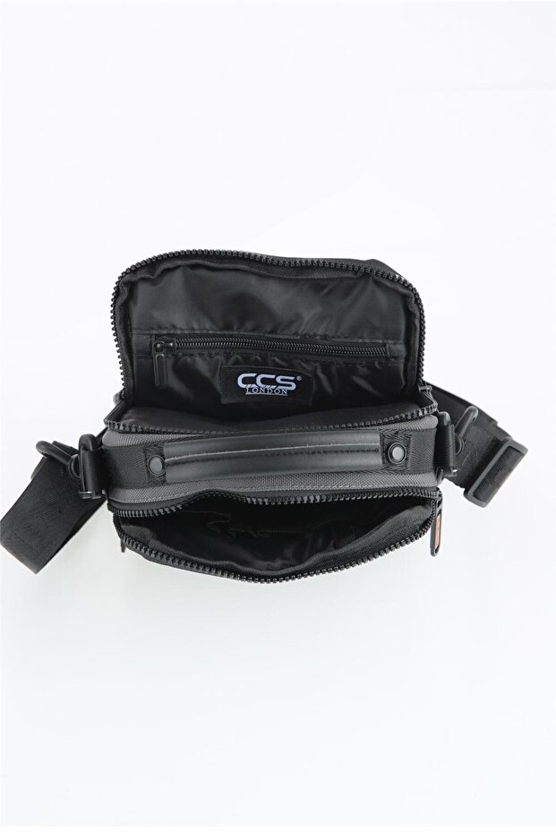 حقيبة محفظة سوداء للرجال - 7