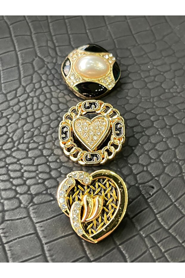Luxury Design 3-Piece Combin Button Set - 4