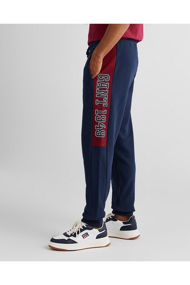 Erkek Lacivert Regular Fit Logolu Eşofman Altı - 3
