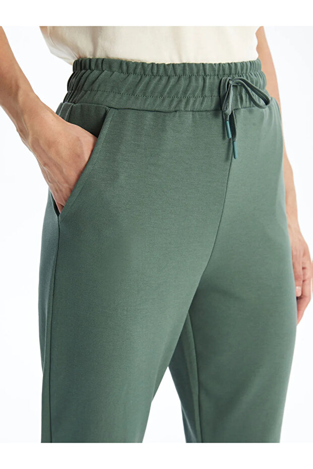 LCW Modest  Kadın Beli Lastikli Düz Eşofman Altı - 2