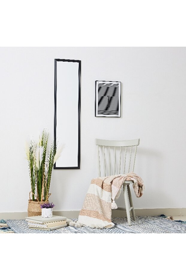 مرآة خلع الملابس المستطيلة الأساسية - 30 × 120 سم - 4