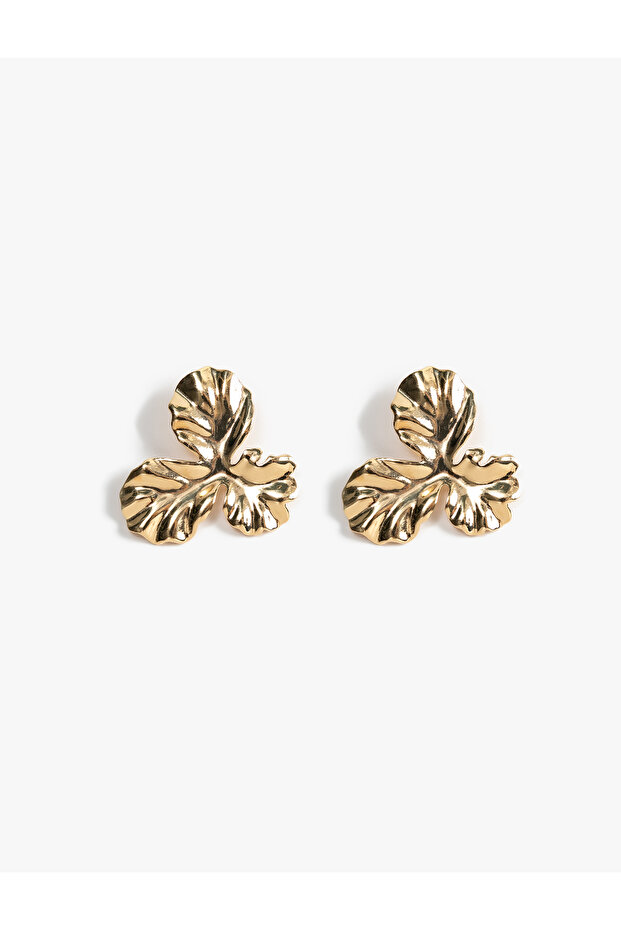 Leaf Earrings Steel