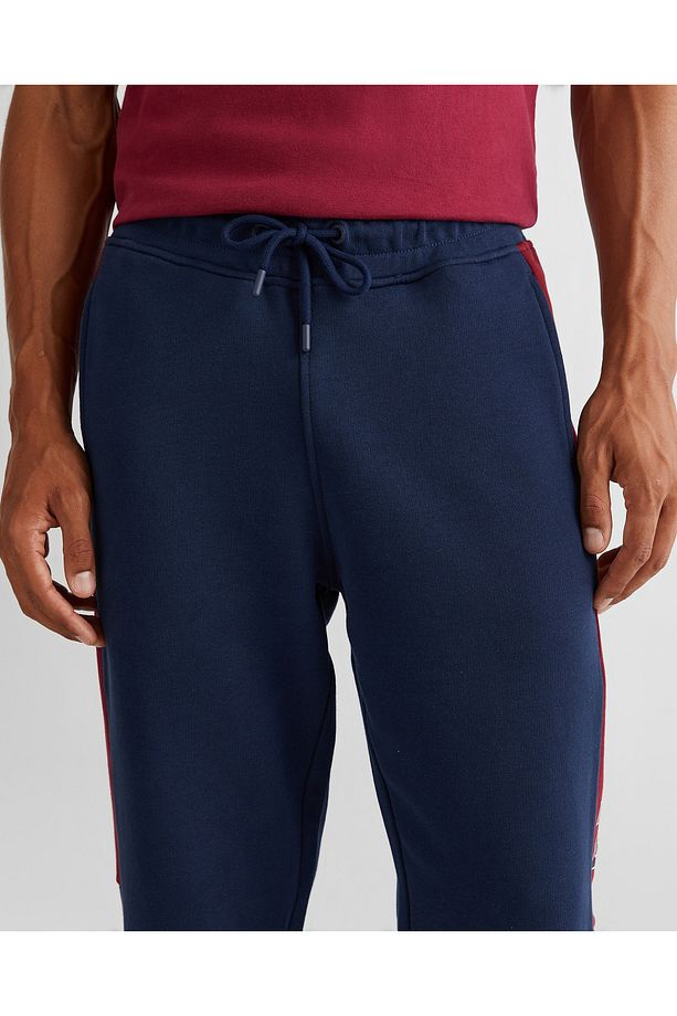 Erkek Lacivert Regular Fit Logolu Eşofman Altı - 4