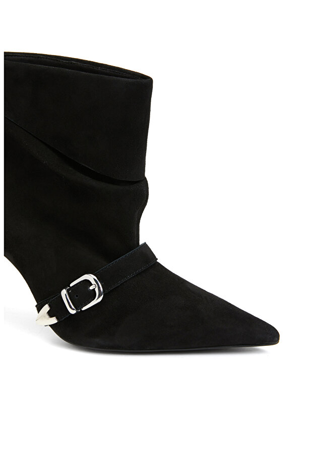 Siyah Kadın Deri Bot - 6