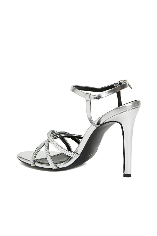 Silver Kadın Deri Sandalet - 3