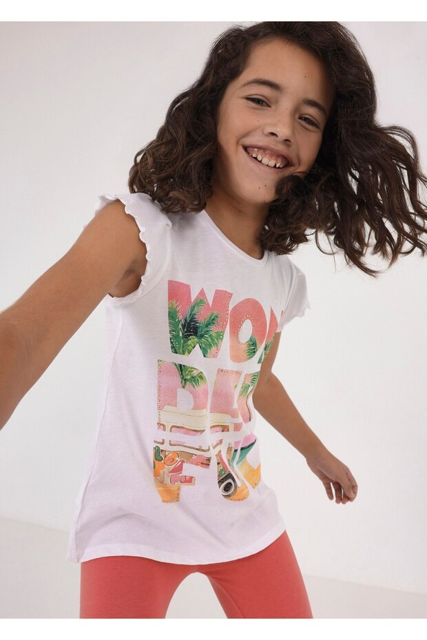 Girl's T-Shirt Tights Set of 2 6750