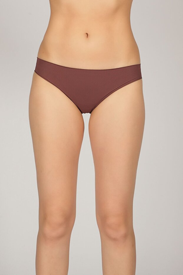 Kadın Bakır Basic Dikişsiz Hipster Külot - 1