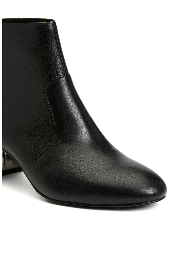 Siyah Kadın Deri Bot - 6