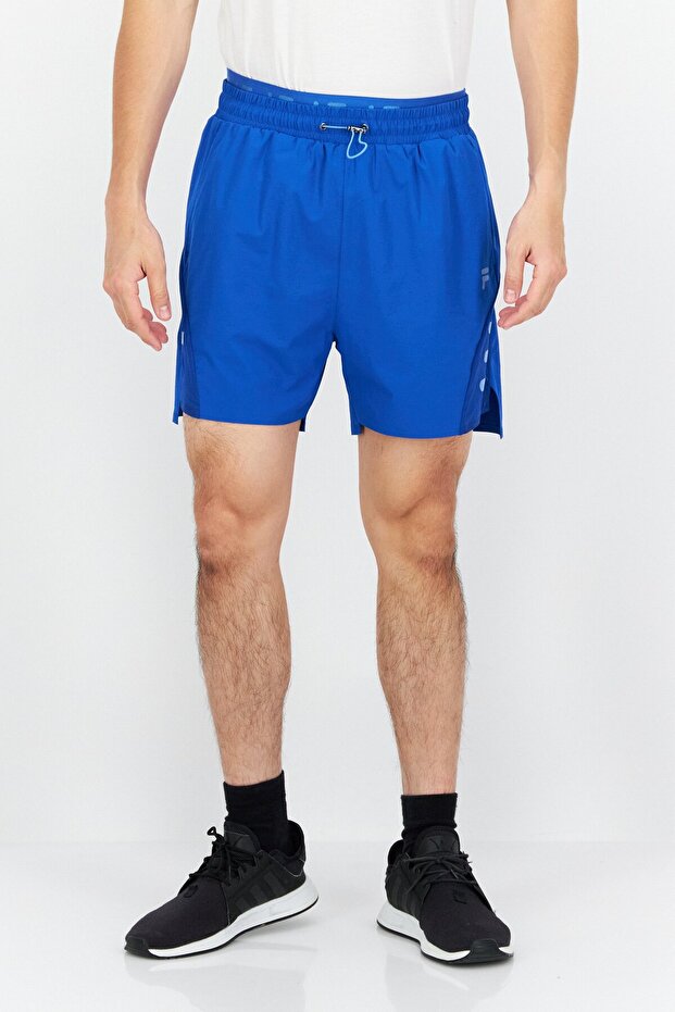 Men Sportswear Fit Brand Logo Training Shorts, Blue