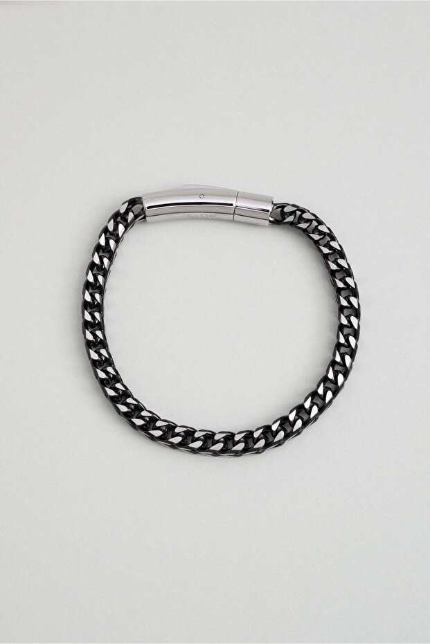 Metallic Style Steel Men's Bracelet