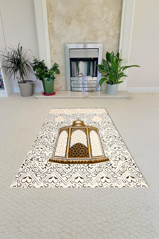 Digital Printed Non-Slip Base Washable Gift Dowry Prayer Mat Prayer Rug