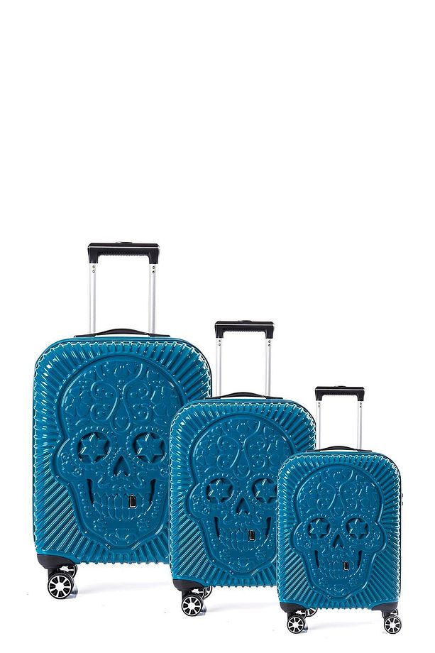 5186 Parlak Polıkarbon 3 Lü Valiz Seti - 1