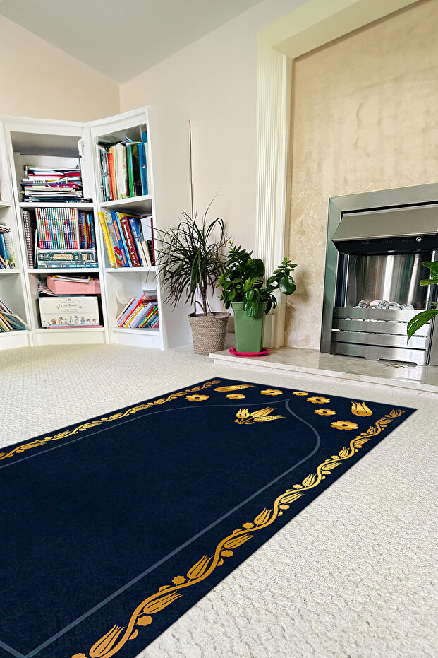 Digital Printed Non-Slip Base Washable Gift Dowry Prayer Mat Prayer Rug