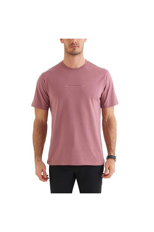 Csc M Bar Split Graphic Ss Tee Kırmızı Erkek T-shirt - 1