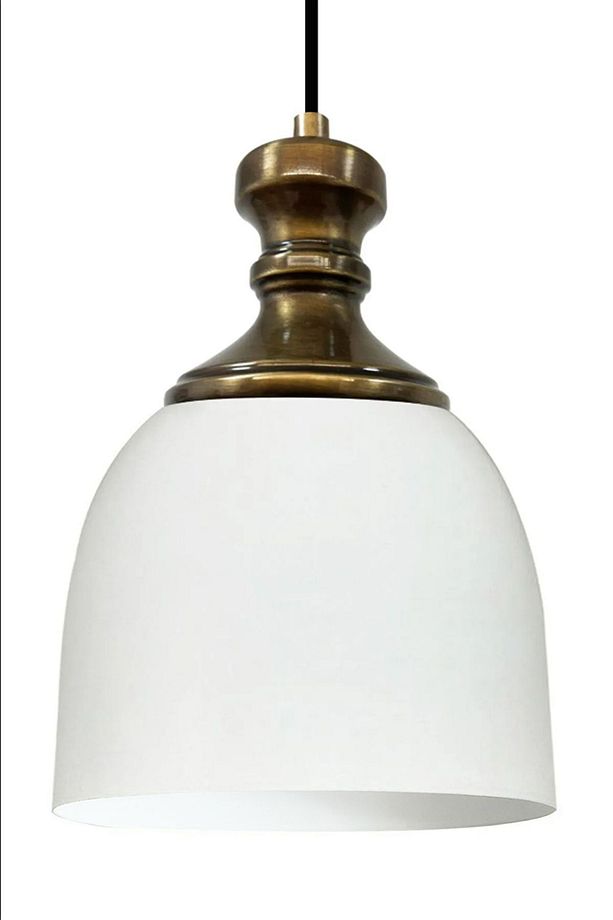 Deep Beyaz Eskitme Knob Başlık Tekli Avize Sarkıt Salon Mutfak Butik Lamba Aydınlatma Avizeler - 5