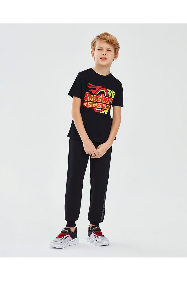 B Lw Fleece Jogger Sweatpant Büyük Erkek Çocuk Siyah Eşofman Altı Sk232066-001 - 2