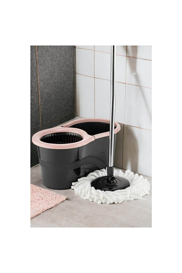 Urve Microfiber Süper Mop Set 360 Pembe - 1
