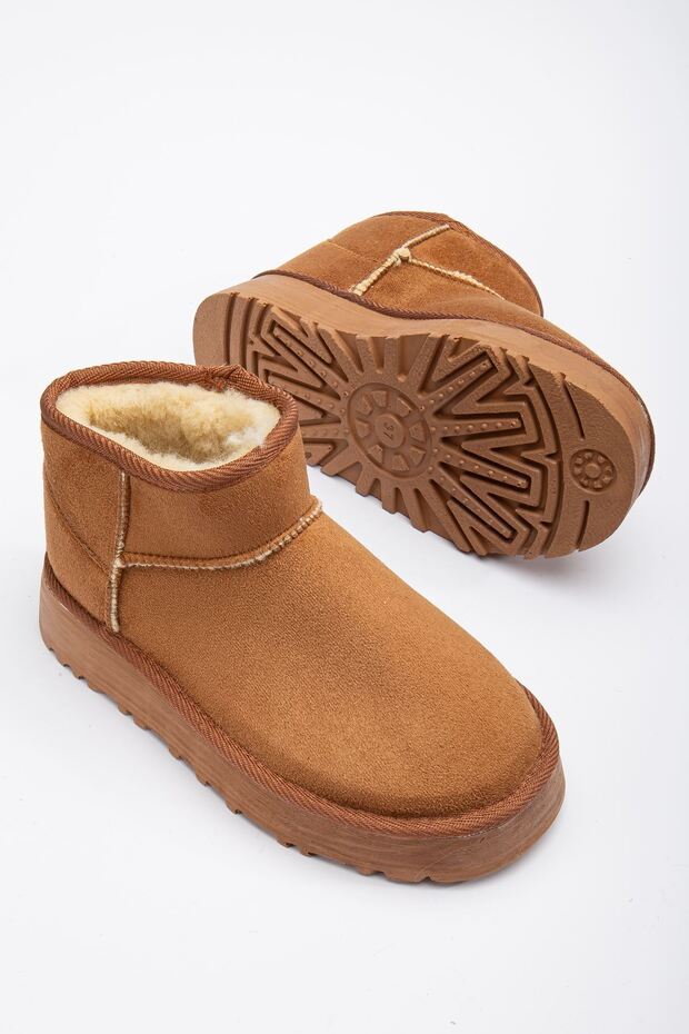 Viola Kalın Taban Bilek Boy Ugg Taba - 8