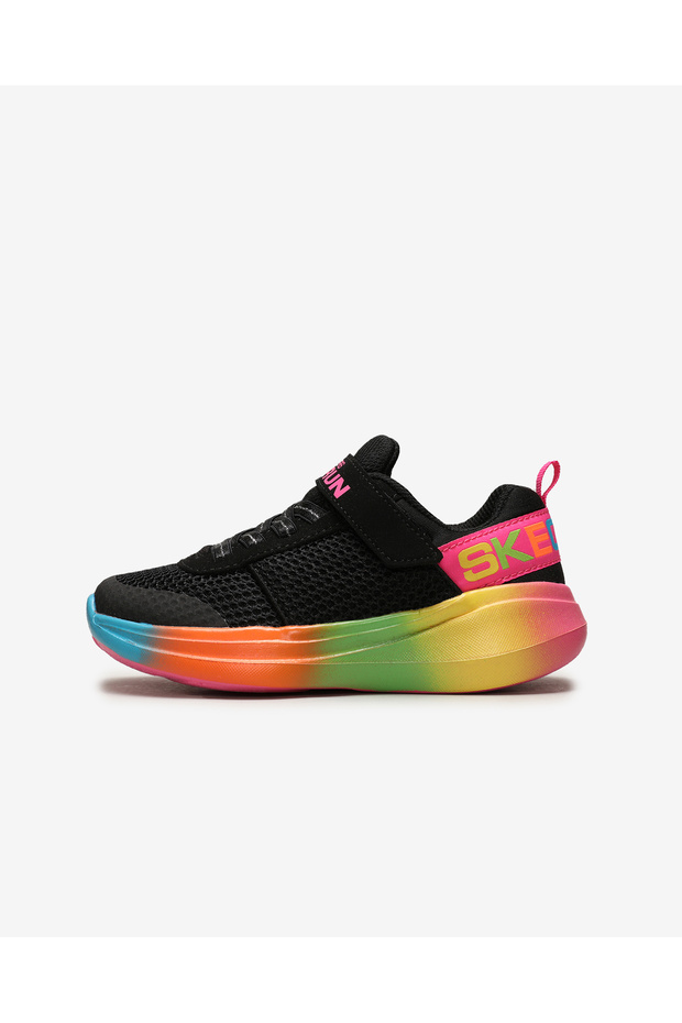 Go Run Fast - Electri̇c Fun Big Girls Black Sneaker 302036L Bkmt