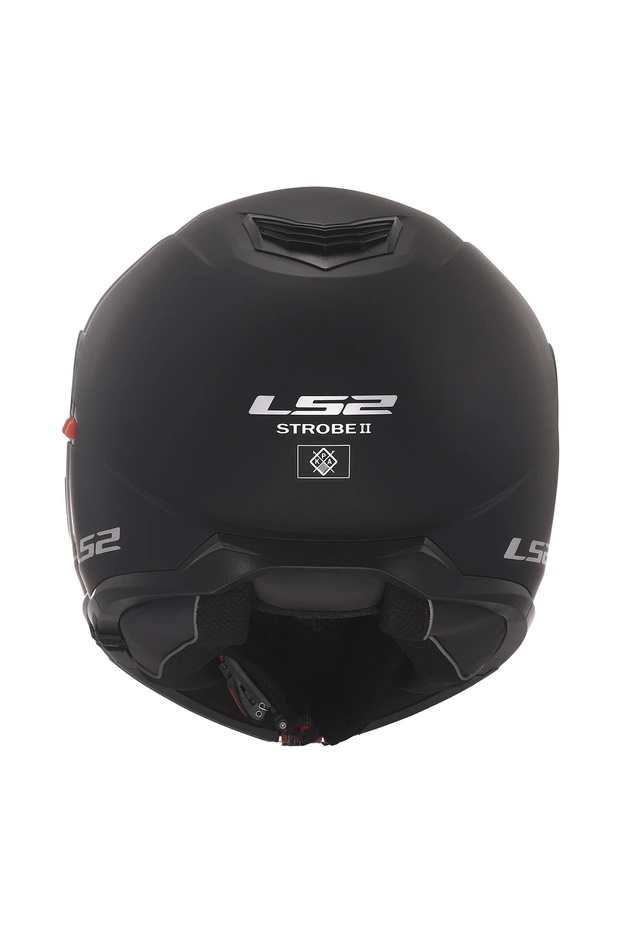 STROBE 2 ÇENE AÇILIR MAT SİYAH KASK - 5