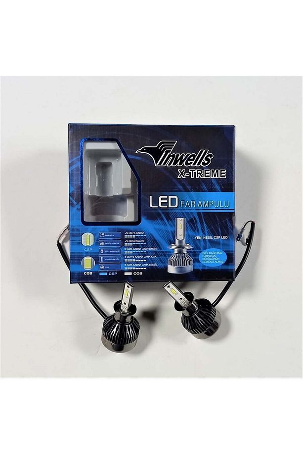 H3 Yeni Nesil Metal Turbo Led Xenon Ampul Seti 6000k - 3