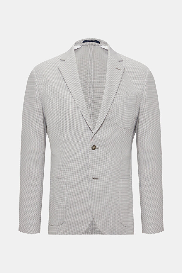 GRİ DÜĞMELİ CEKET - 1