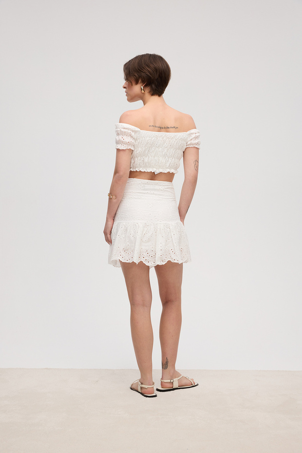 Set Brodat Scallop - 7