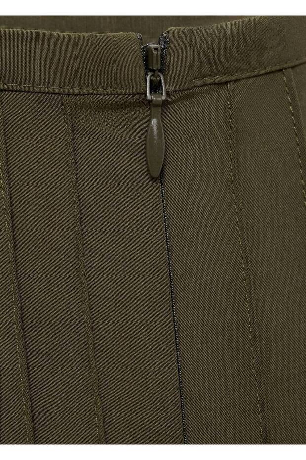 Pens detaylı evaze etek - 5