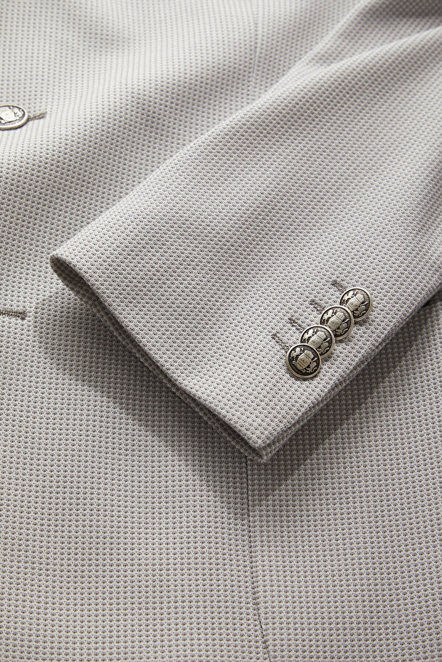 GRİ DÜĞMELİ CEKET - 4