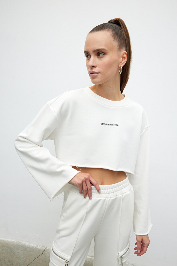 Crop sweatshirt - Vatkalı generation - 2