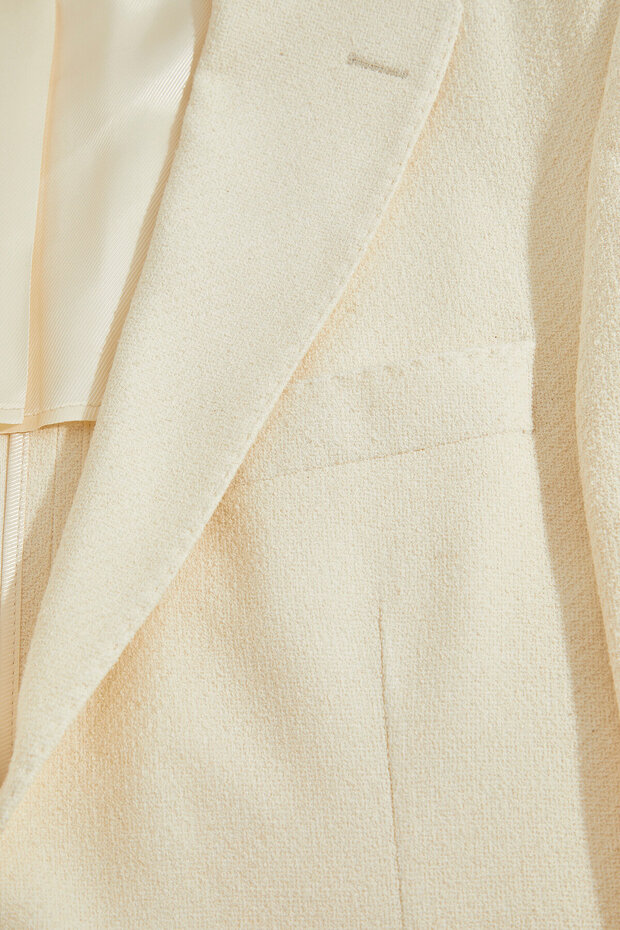 EKRU DÜĞMELİ CEKET - 3