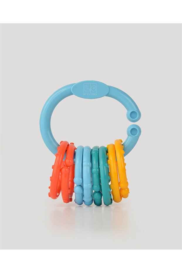 Lc Turquoise Teether Ring Baby Rattles