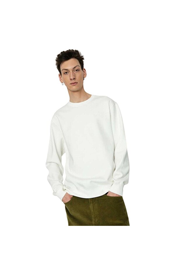 Core Basıc Crew Fleece Natural Cotton Erkek Sweatshirt - 3