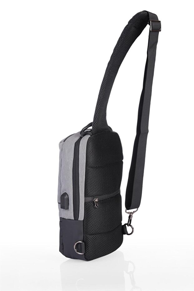 31276 USB Tablet Compartment Single Shoulder Bag - 3