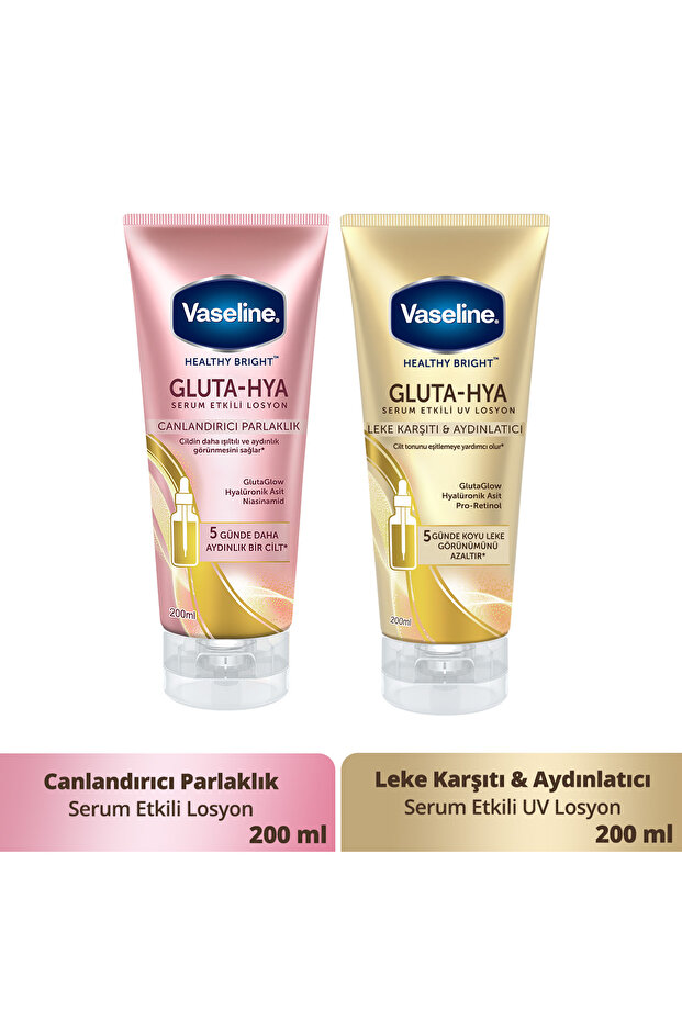 Vaseline Gluta Hya Serum Etkili Losyon 200 ml Gluta Hya Serum Etkili Uv Losyon 200 ml