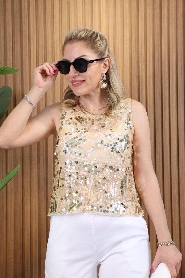 Pul İş İthal Gold Bluz - 2