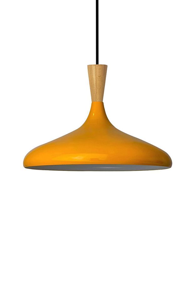 Champion Sarı Ahşap Huni Tekli Avize Sarkıt Salon Mutfak Cafe Butik Lamba Aydınlatma Avizeler - 2