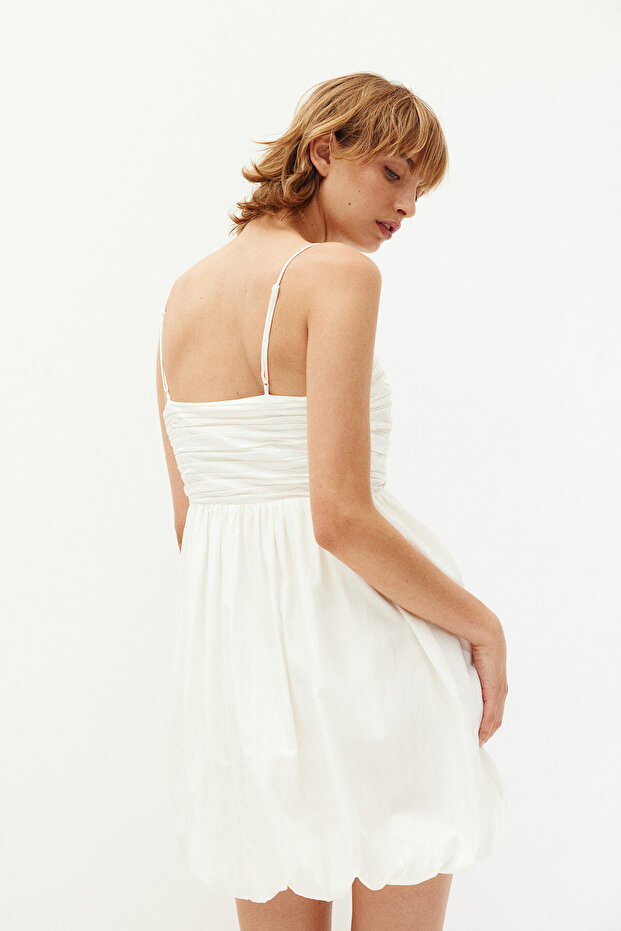 Balon Etekli Elbise - 5