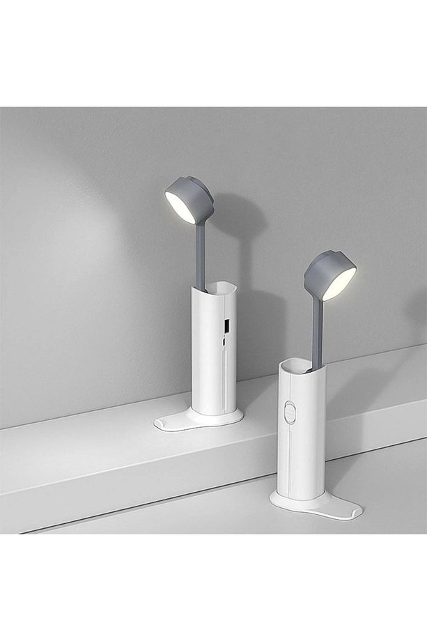 Şarjlı Dokunmatik 20 Led Çalışma Okuma Işığı Masa Lambası Ayarlanabilir Parlaklık Powerbank 4800mah - 1