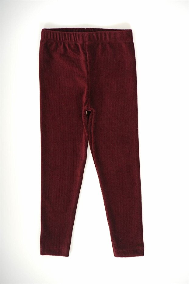 Girl's Elastic Waist Corduroy Tights