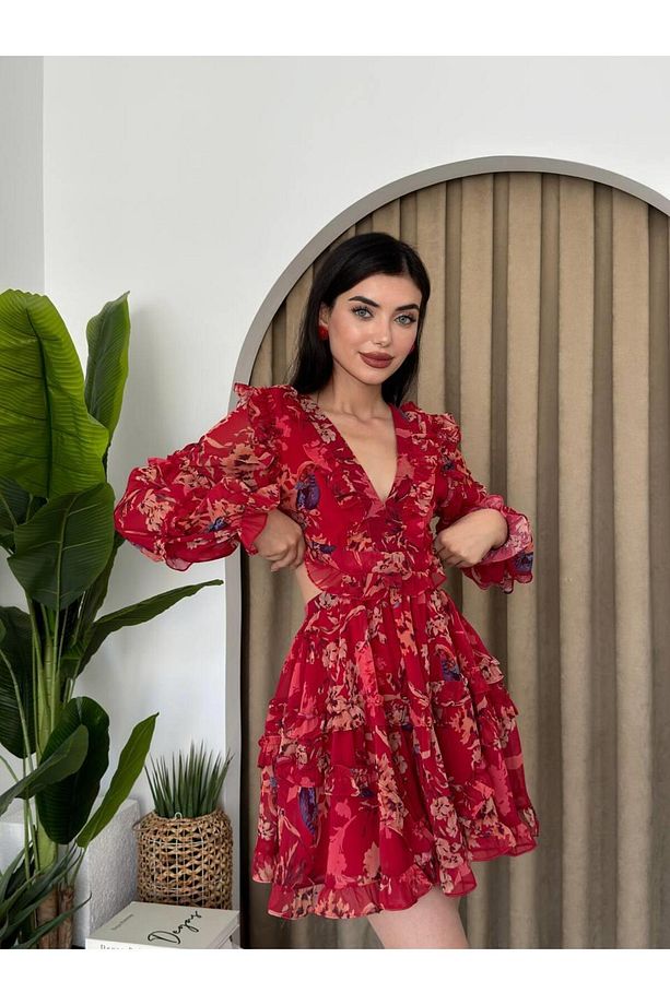 Arya Tasarım Sırt Dekolteli Elbise - 7