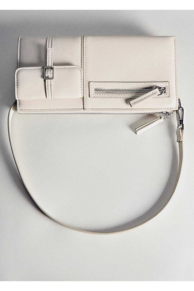 Shoulder Bag with Pockets - 5