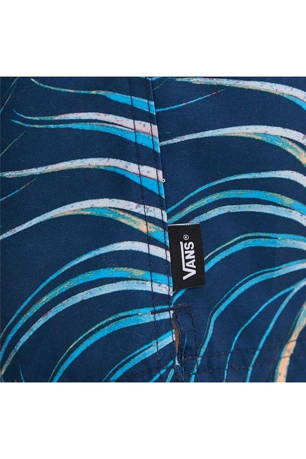 Primary Print Elastic Erkek Mavi Deniz Şortu - 5
