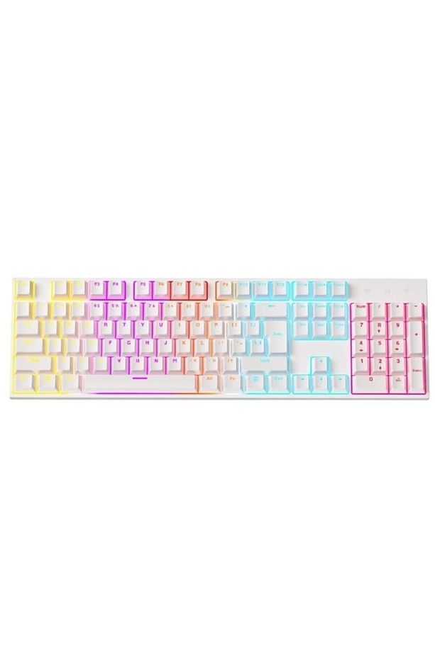 Beyaz Rgb Kırmızı Switch Q Gaming Tam Mekanik Kablolu Oyuncu Klavyesi Bkb4 - 4