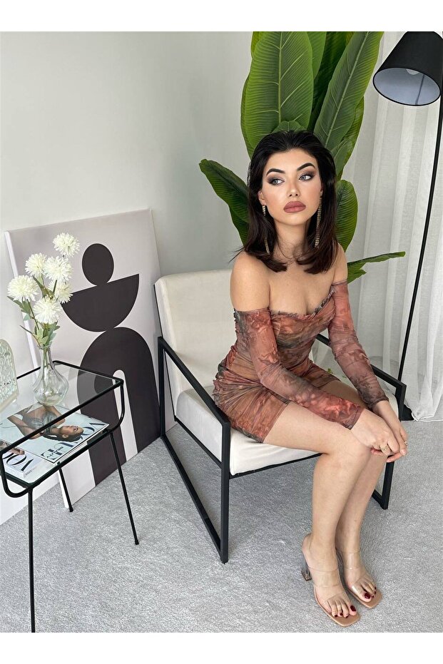 MİLA MİNİ ELBİSE -8054 - 3