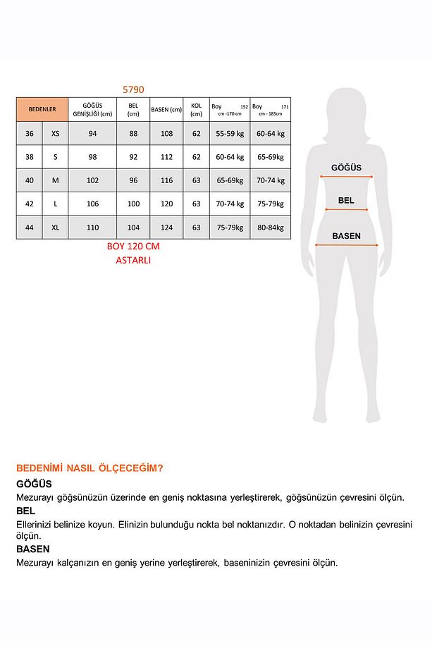 Suni Deri Reglan Kol Uzun Trençkot Varaklı Kahve 5790 - 9