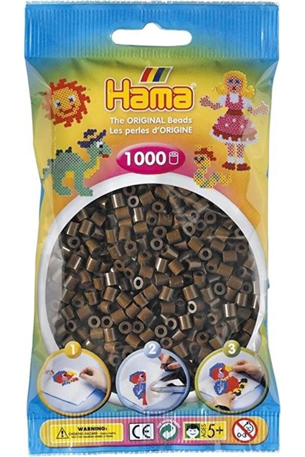 حبة ميدي 1000 قطعة - بني غامق