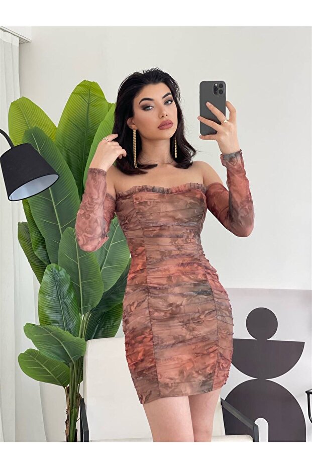 MİLA MİNİ ELBİSE -8054 - 7