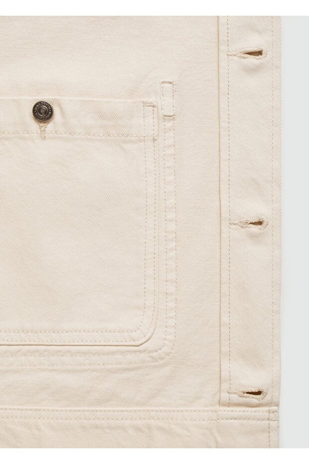 Cepli denim gömlek ceket - 8